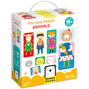 Animals jigsaw puzzle for kids 18m+ - Mix and Match Animals