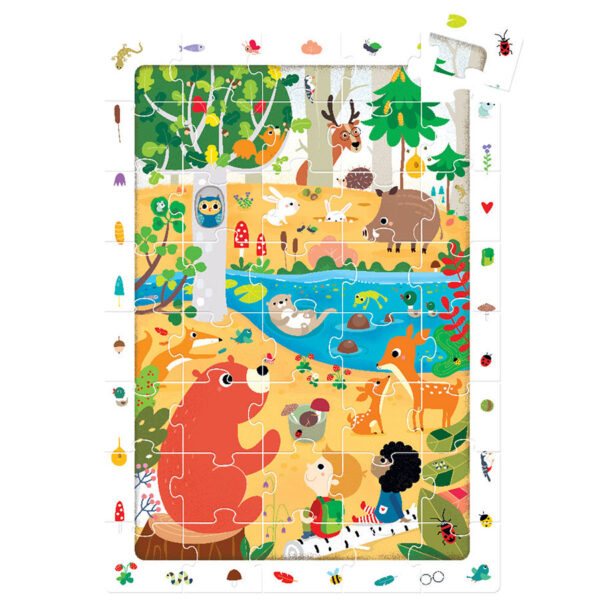 Observation Puzzle Forest - educational puzzle for kids 3+