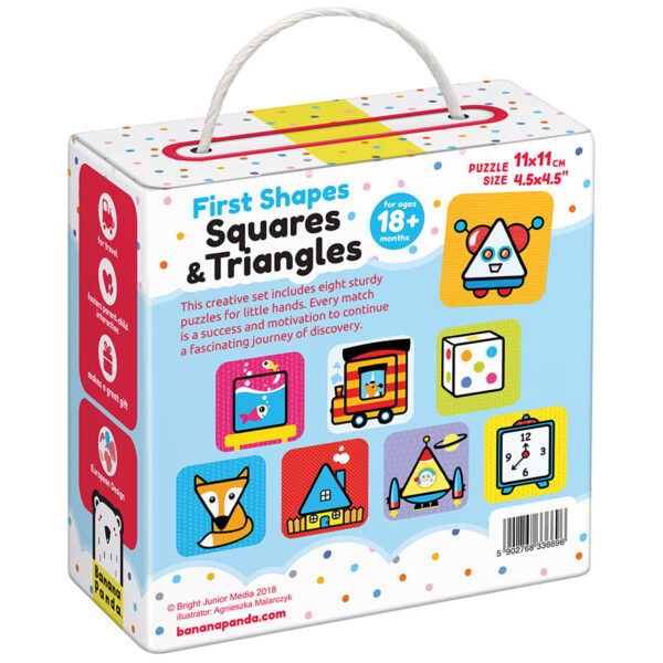 First Shapes Squares and Triangles 18m+ - shapes matching activity