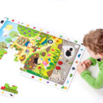 Observation Puzzle Garden - garden floor puzzle for kids 3+