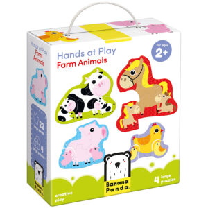 Progressive puzzles animals for toddlers - Hands at Play Farm Animals 2+