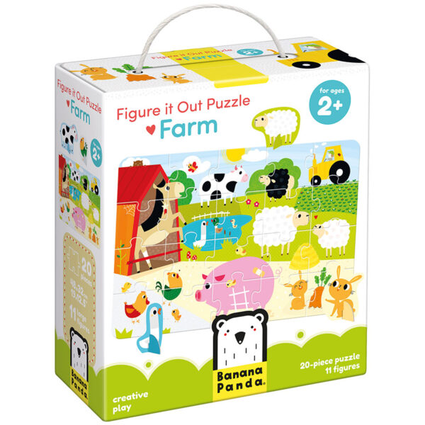 Figure it out Puzzle Farm 2+ educational puzzle and play set for toddlers