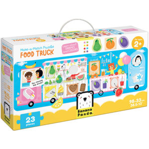 Shapes and colors learning puzzle - Make-a-Match Puzzle Food Truck 2+