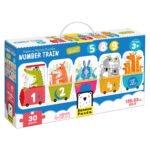 Make-a-Match Puzzle Number Train - learning about numbers mix and match puzzle