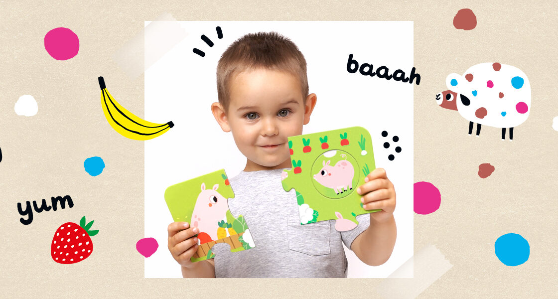 Banana Panda Match The Baby Puzzle Set, Puzzles pour débutants et activité  d'association pour les enfants de 18 mois et plus, Multicolore, (Modèle :  33683) 