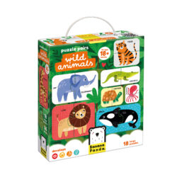 bazaar winwin 3冊 Puzzle Pairs Wild Animals - Banana Panda