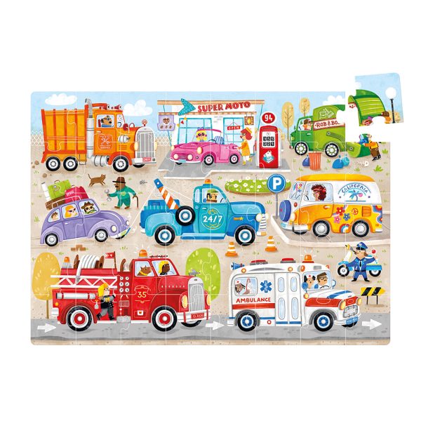 Moto Jumbo Puzzle Cars