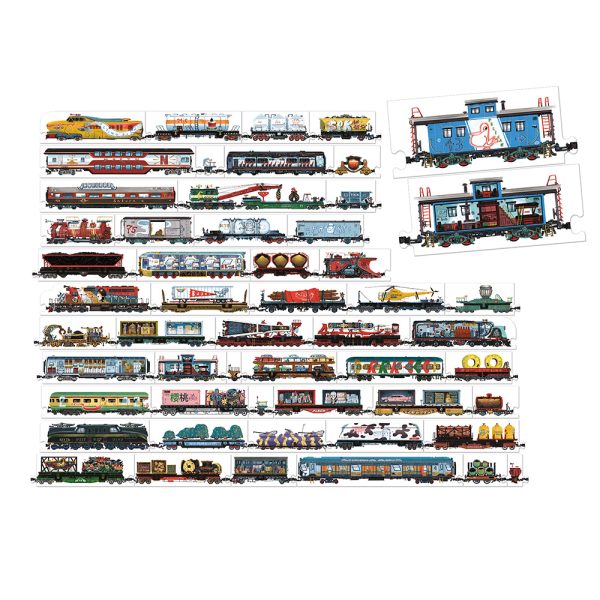 Mix and Match Puzzle Trains