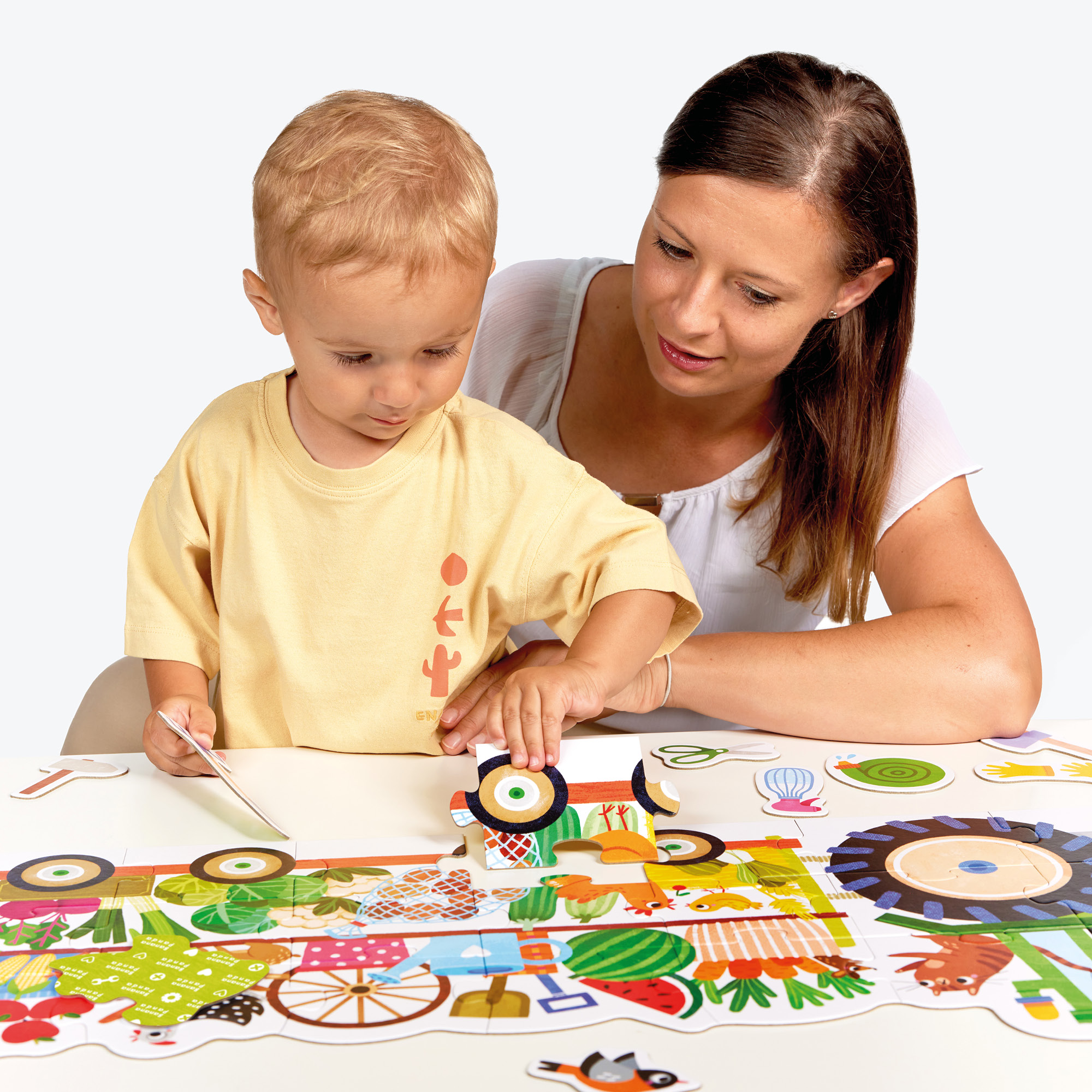 Play-as-You-Go Puzzle Tractor